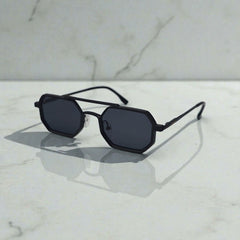 Gothic Hexagonal Metal Sunglasses For Men And Women