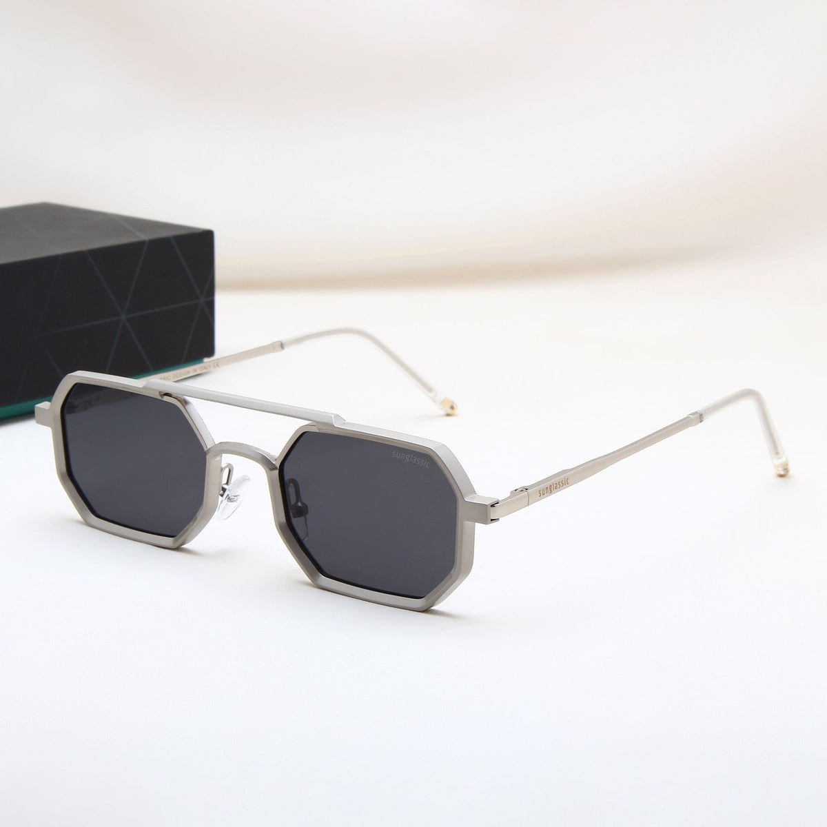 Gothic Hexagonal Metal Sunglasses For Men And Women